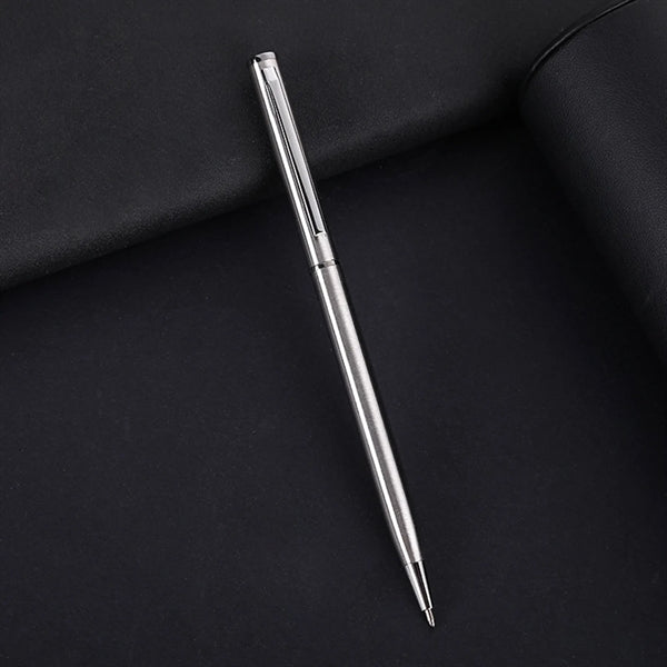 Metal Twist Slim Ballpoint Pen