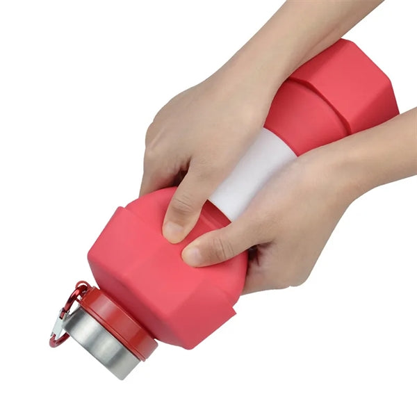22oz Silicone Dumbbell Water Bottle Collapsible Tumblers