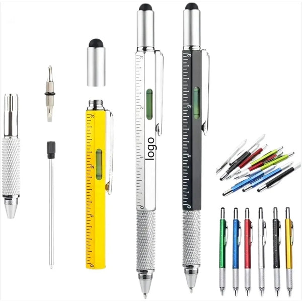 6 In 1 Multifunctional Ballpoint Tool Pen