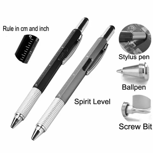 6 In 1 Multifunctional Ballpoint Tool Pen