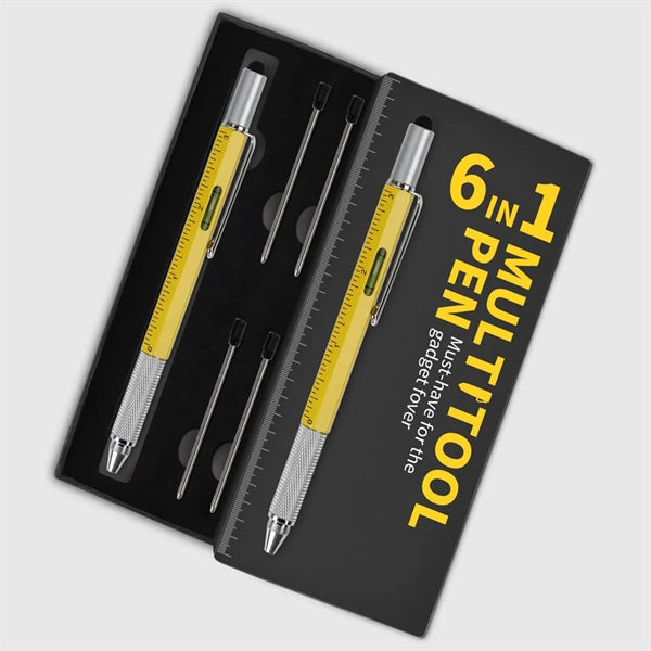 6 In 1 Multifunctional Ballpoint Tool Pen