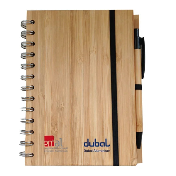 Bamboo Board Spiral Notebook