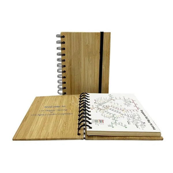 Bamboo Board Spiral Notebook