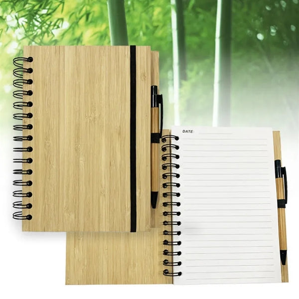 Bamboo Board Spiral Notebook