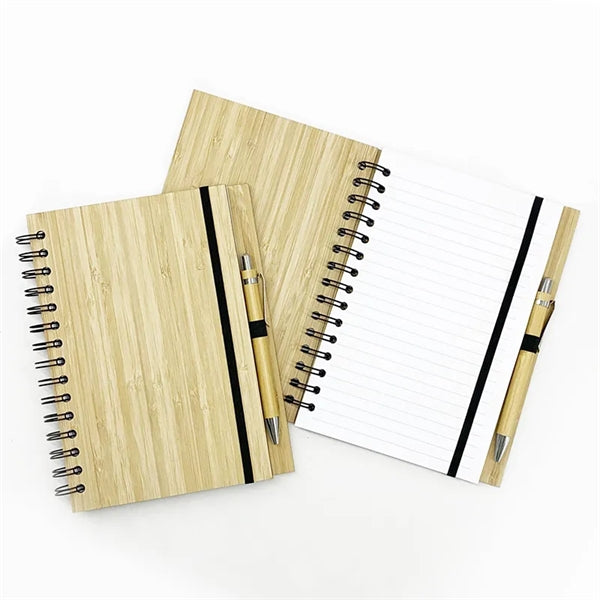Bamboo Board Spiral Notebook