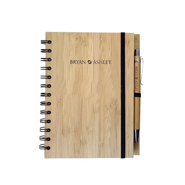 Bamboo Board Spiral Notebook