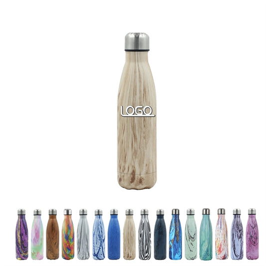 Wood Grain Bowling Ball Shaped Stainless Steel Insulated Cup