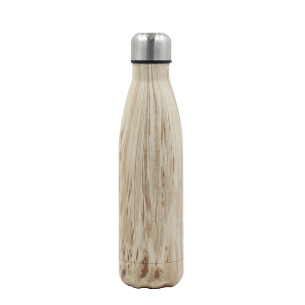 Wood Grain Bowling Ball Shaped Stainless Steel Insulated Cup