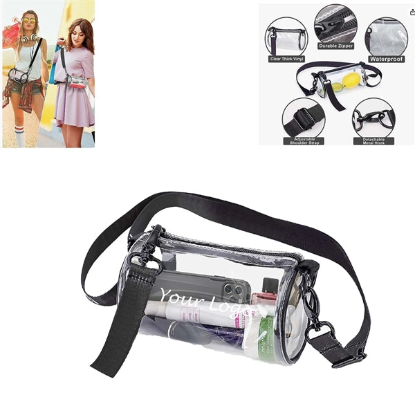 Clear PVC Messenge Bag