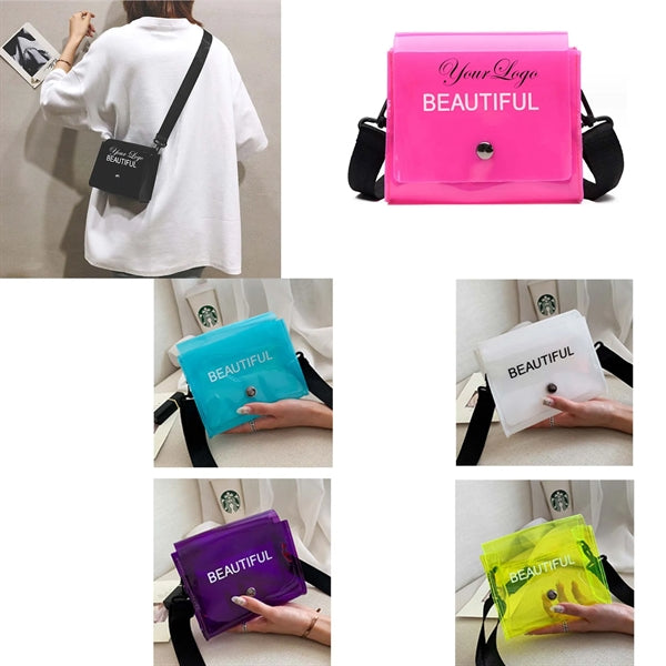 Fashionable PVC Clear Crossbody Bag