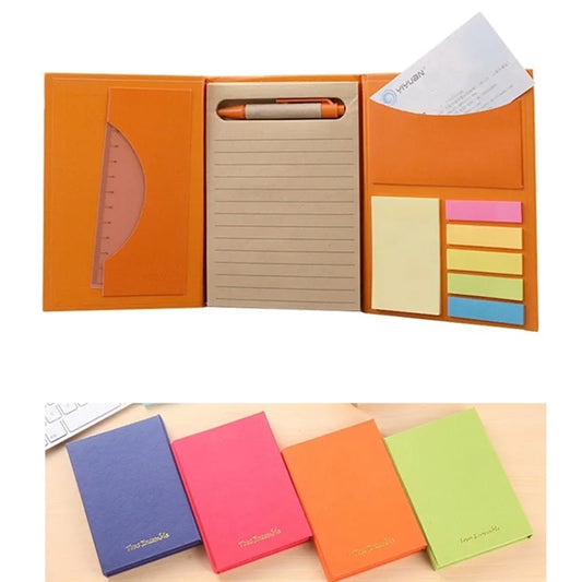 Kraft Paper Notes Combination Notebook Set with Pen