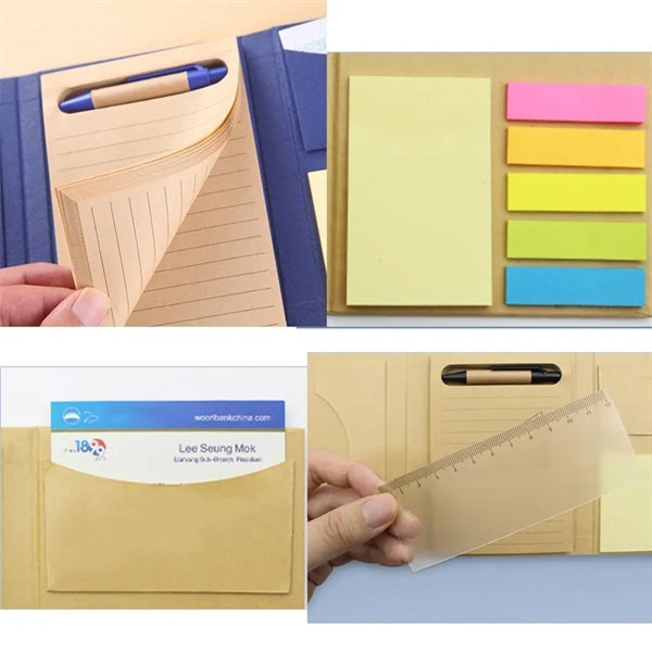 Kraft Paper Notes Combination Notebook Set with Pen