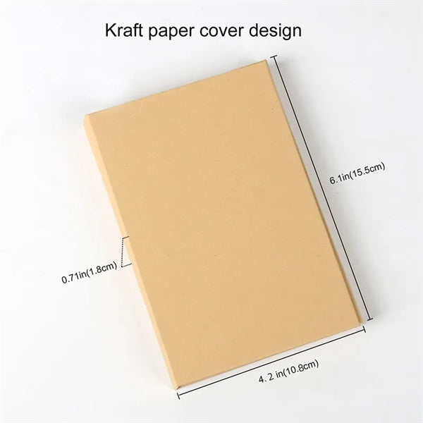 Kraft Paper Notes Combination Notebook Set with Pen