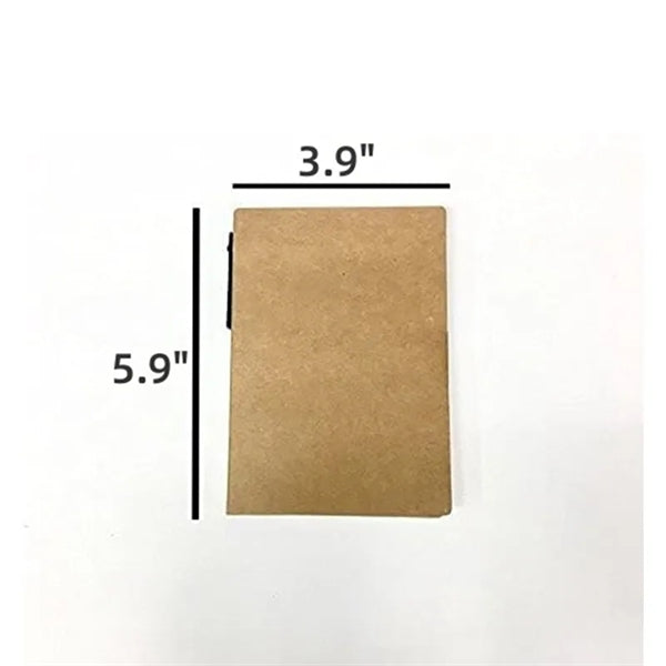 Small Snap Multi Use Notebook With Pen And Sticky Notes