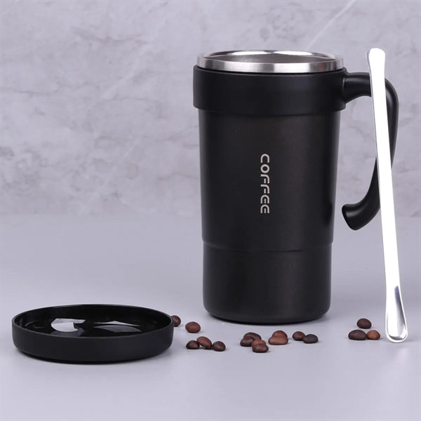 Large Capacity Travel Coffee Mug With Handle