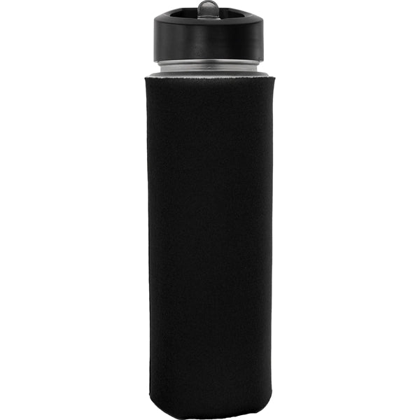 Pop Up 22 oz. Frosted Glass Sleeve Bottle