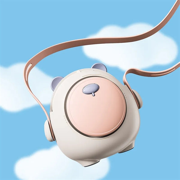 Mute Portable Hanging Neck Cooling Mini Fan with Lanyard