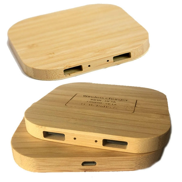 Square Wooden Wireless Charger