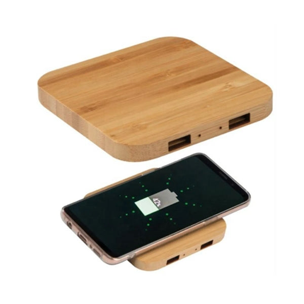 Square Wooden Wireless Charger
