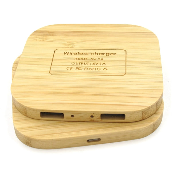 Square Wooden Wireless Charger