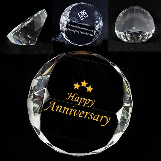 Round Diamond Paperweight
