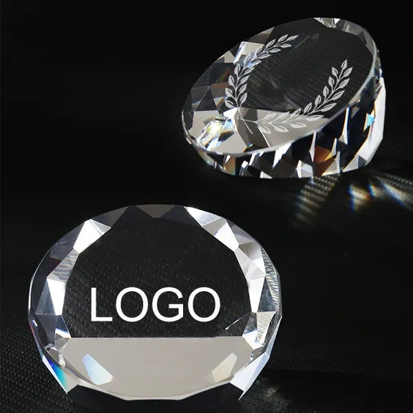 Round Diamond Paperweight