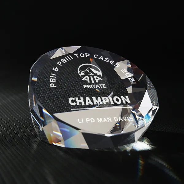 Round Diamond Paperweight
