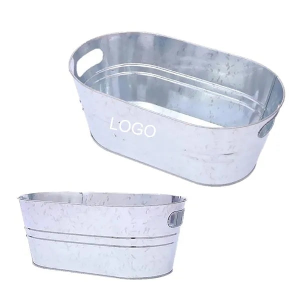 3.5 Gallons Galvanized Beverage Tub Ice Bucket
