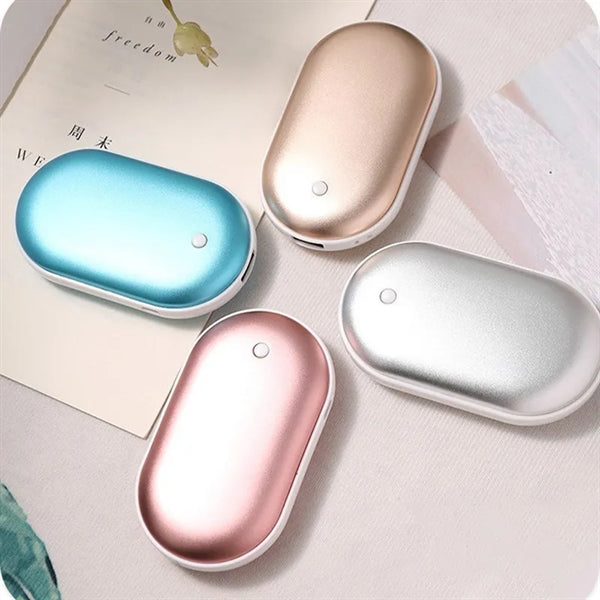 Portable Double-Sided Hand Warmers Mini Mobile Power Bank
