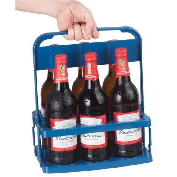 6-Pack Foldable Plastic Bottle Caddy