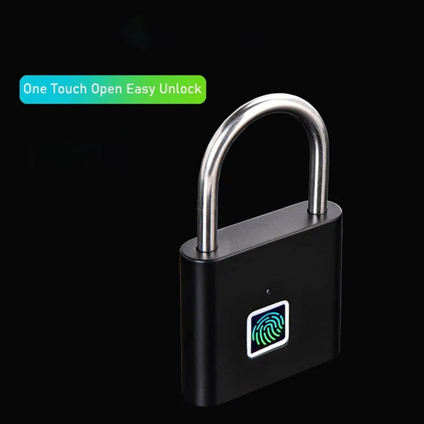 Keyless Biometric Lock Smart Touch Fingerprint Padlock