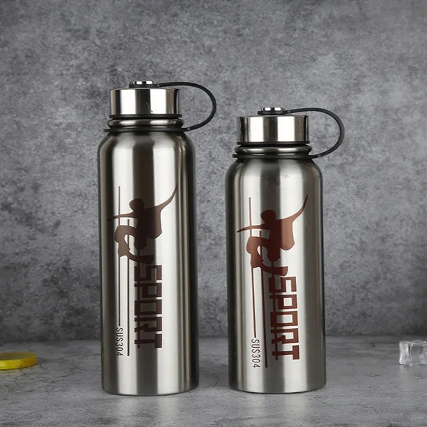 34 oz. BPA free Stainless Steel Canteen Sports Water Bottles