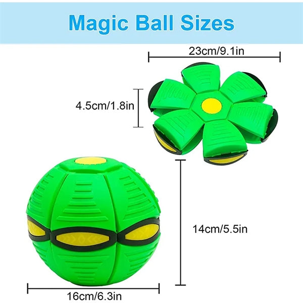 Dog Flying Saucer Glowing Ball Deformation Magic Football