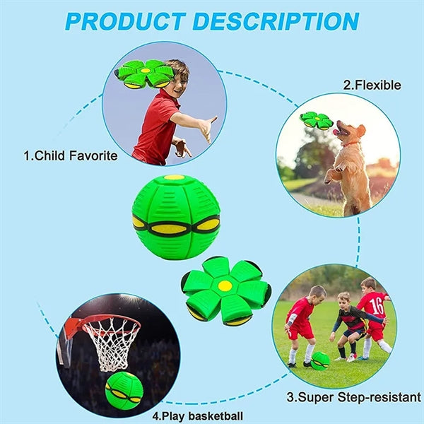 Dog Flying Saucer Glowing Ball Deformation Magic Football