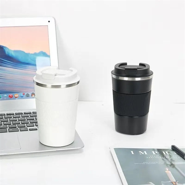 13 OZ Stainless Steel Coffee Mug With Silicone Sleeve