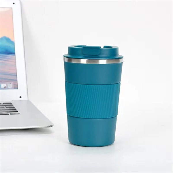 13 OZ Stainless Steel Coffee Mug With Silicone Sleeve
