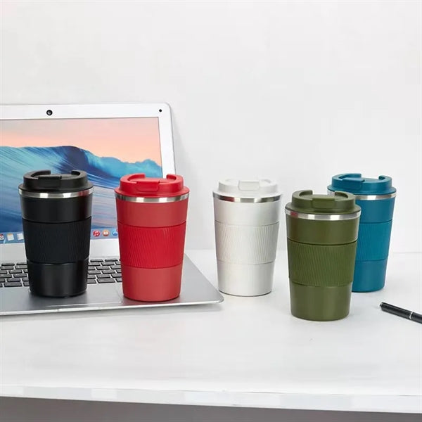 13 OZ Stainless Steel Coffee Mug With Silicone Sleeve