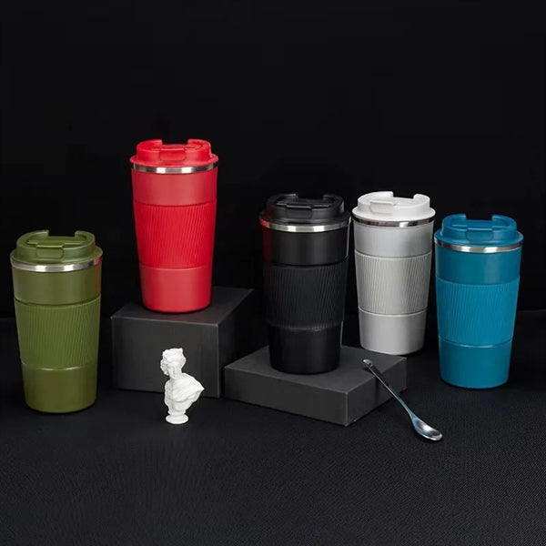 13 OZ Stainless Steel Coffee Mug With Silicone Sleeve