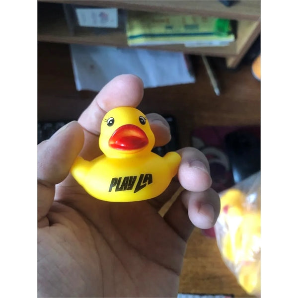 Yellow Soft PVC 3D Animal Rubber Duck Keychain