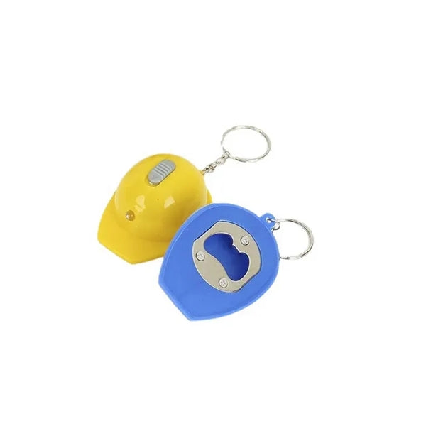 Safety Helmet Bottle Opener Keychain
