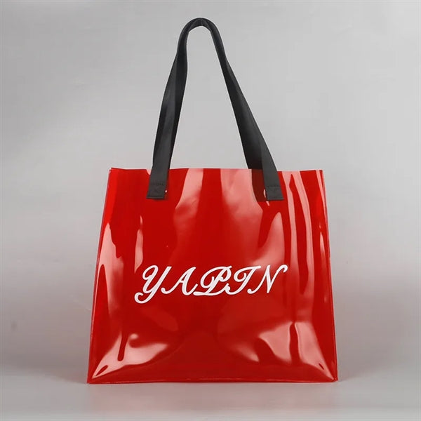 Large Capacity PVC Beach Bags with Woven Tote