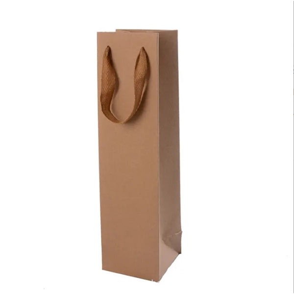 Kraft Paper Wine Tote Gift Bag