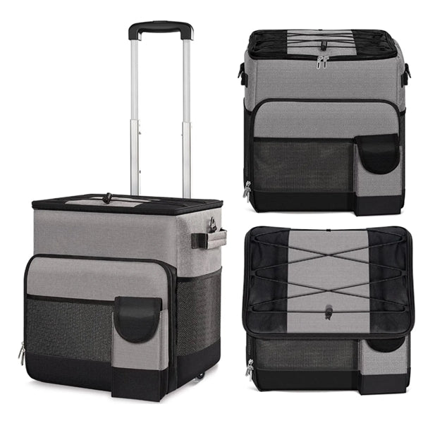 Leakproof Wheeled Collapsible Cooler Bag With Handle
