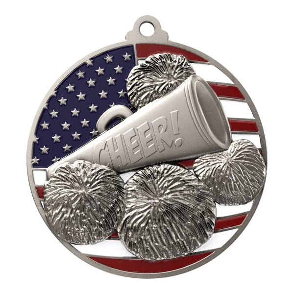 2 3/4" Cheer Patriotic Medal