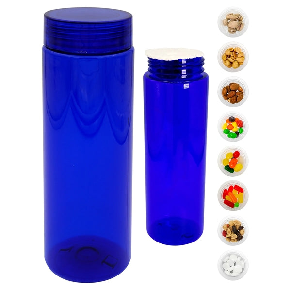 Clear View 24 Oz. Colorful Snack Bottle