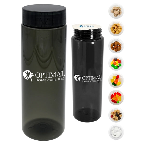 Clear View 24 Oz. Colorful Snack Bottle