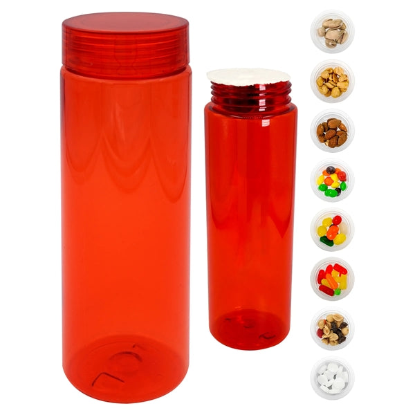 Clear View 24 Oz. Colorful Snack Bottle