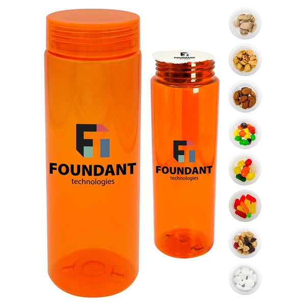 Clear View 24 Oz. Colorful Snack Bottle