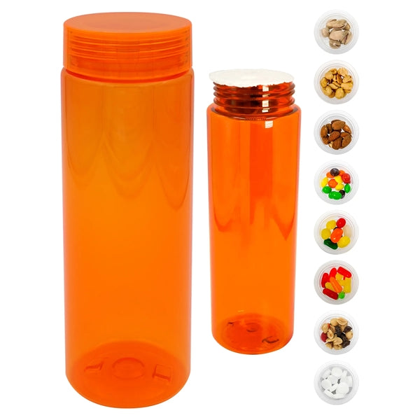 Clear View 24 Oz. Colorful Snack Bottle