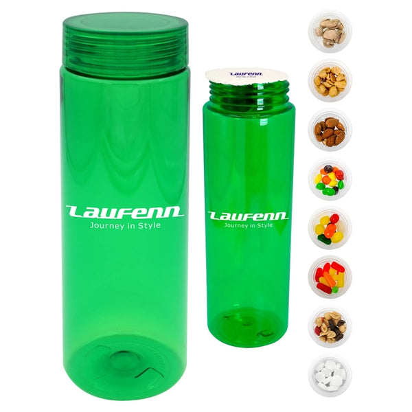 Clear View 24 Oz. Colorful Snack Bottle
